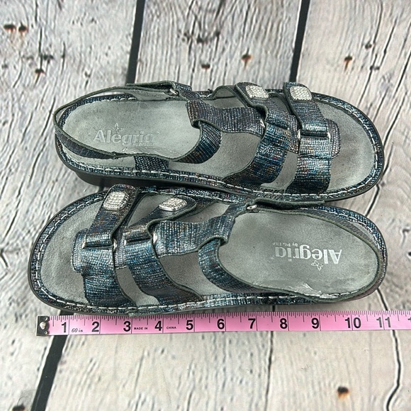 ALEGRIA 🦋 KLEO GLIMMER GLAM Iridescent Diamond Buckles Adjustable Sandals - Picture 7 of 17